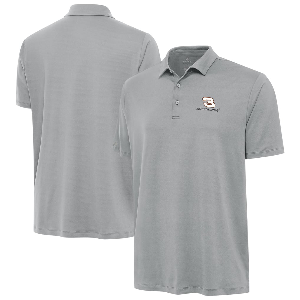 Austin Dillon Antigua Reprocess Polo - Gray